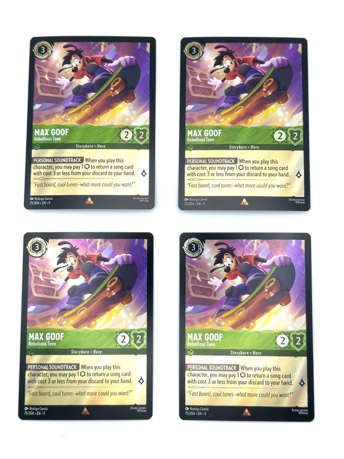 Max Goof Rebellious Teen 75/204 Rainbow Holofoil, Fabled, NM