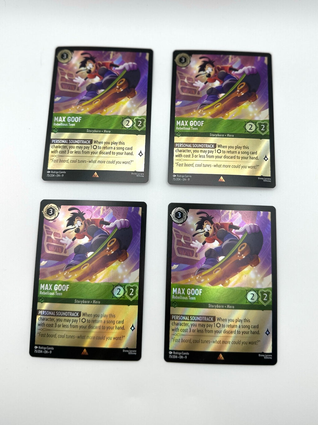 Max Goof Rebellious Teen 75/204 Rainbow Holofoil, detail