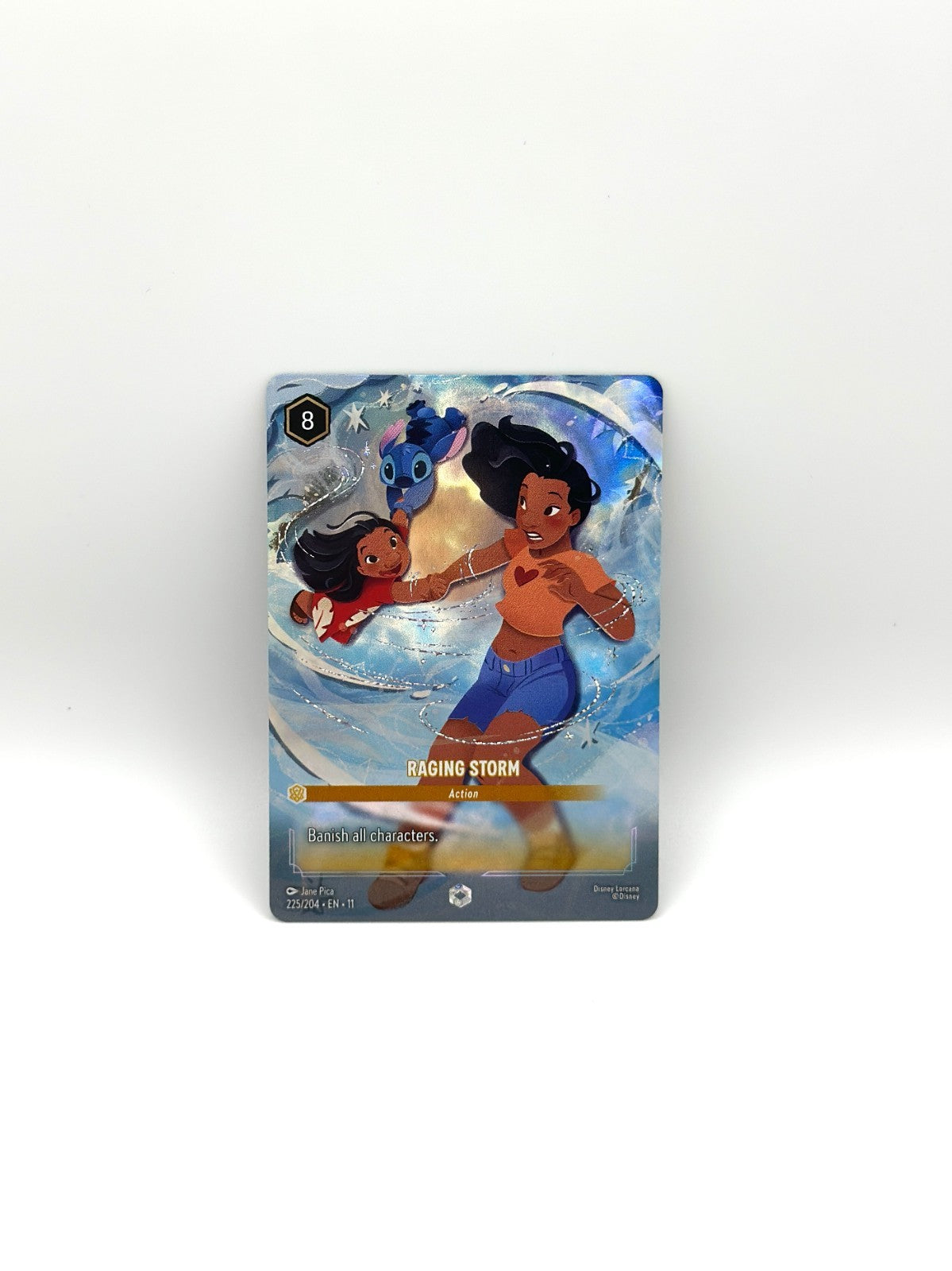 Winterspell Lilo & Stitch 225/204 Enchanted, Raging Storm, NM foil