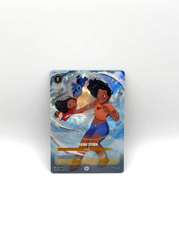 Winterspell Lilo & Stitch 225/204 Enchanted, Raging Storm, NM foil
